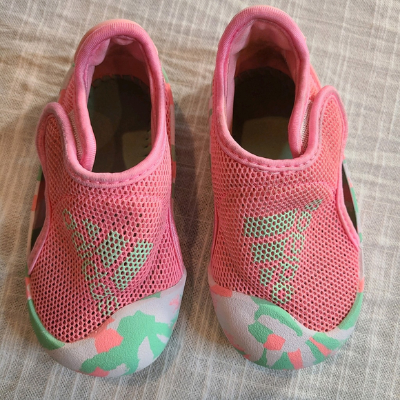 Adidas Water Sneakers Toddler 5K Pink Aqua Teal Water Sport Outdoor Sandals Mesh - Picture 7 of 9